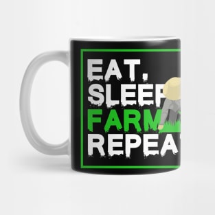 Farmer Agriculture Eat Sleep Farm Mug